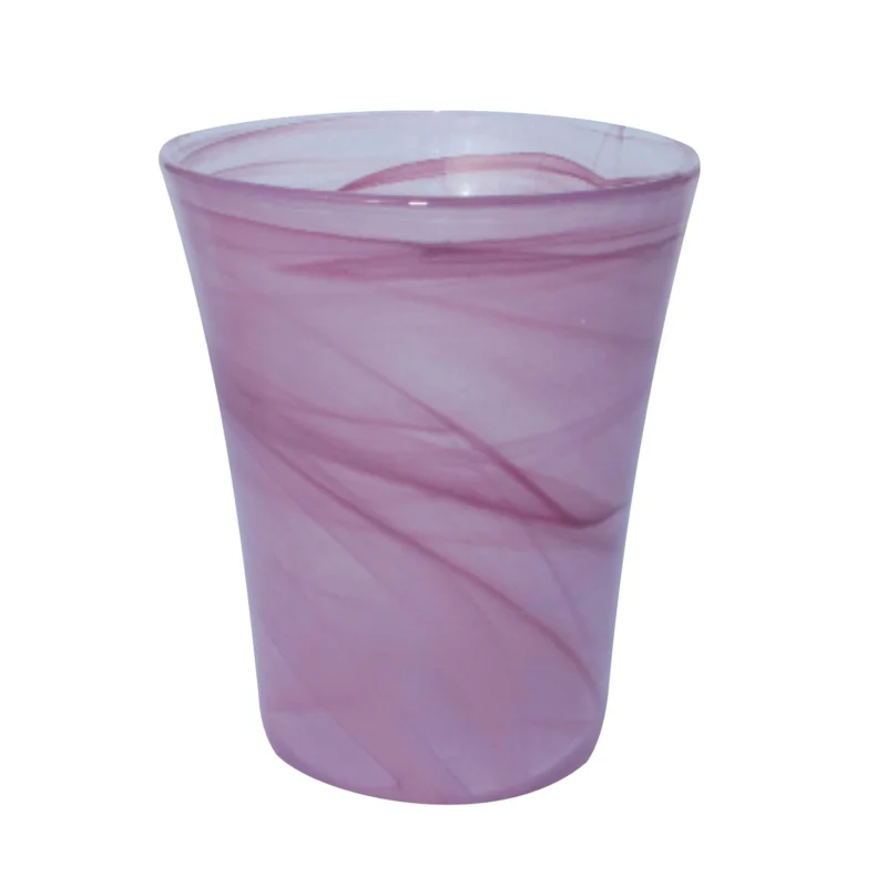 Sustainable Flared Orchid Planter in Recycled Glass