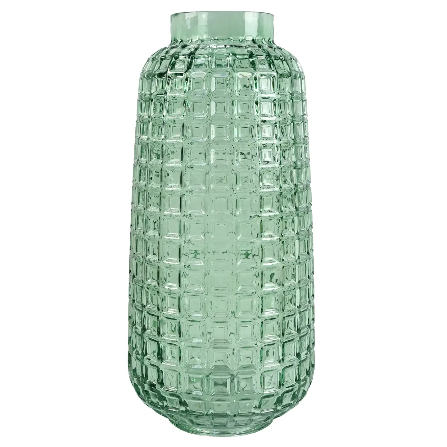 Green Cube Glass Vase