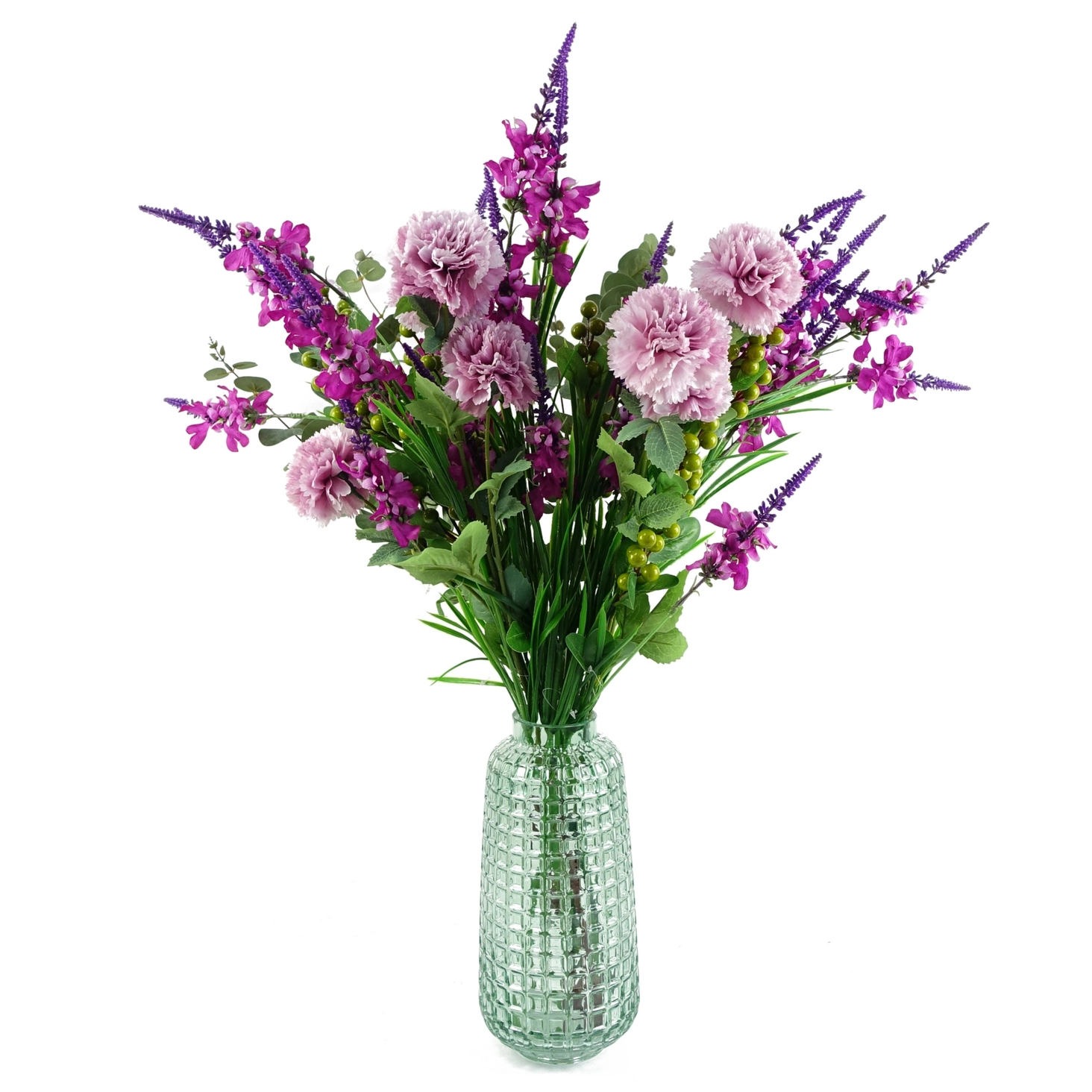 Green Cube Glass Vase - Image 2