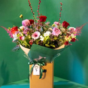 Valentines Bouquet Green We Found Love Florist Image