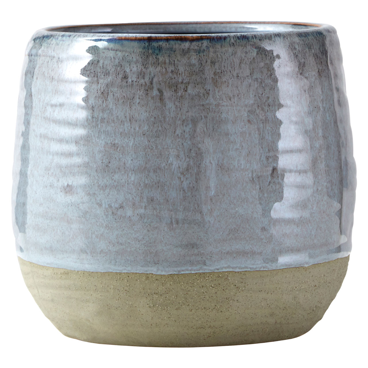 Elegant Caldera Large Planter in Grey