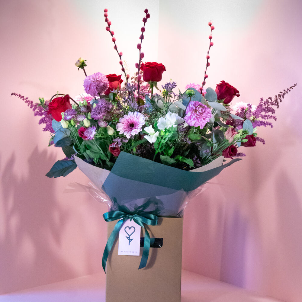 Valentines Bouquet Pink We Found Love Florist Image