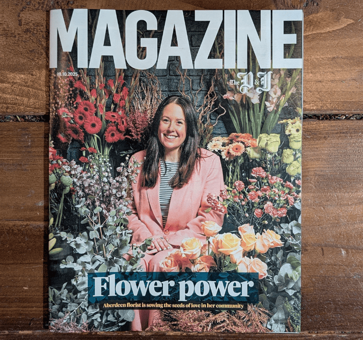 Featured in the Press & Journal – Lewis Capaldi’s Secret Flower Surprise in Aberdeen