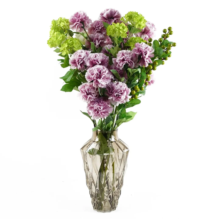 Smoky Glass Geometric Vase – Hand-Finished Floral Vase Aberdeen - Image 3